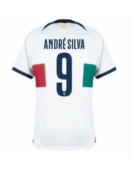 Portugal Andre Silva #9 Replika Borta Kläder VM 2022 Kortärmad